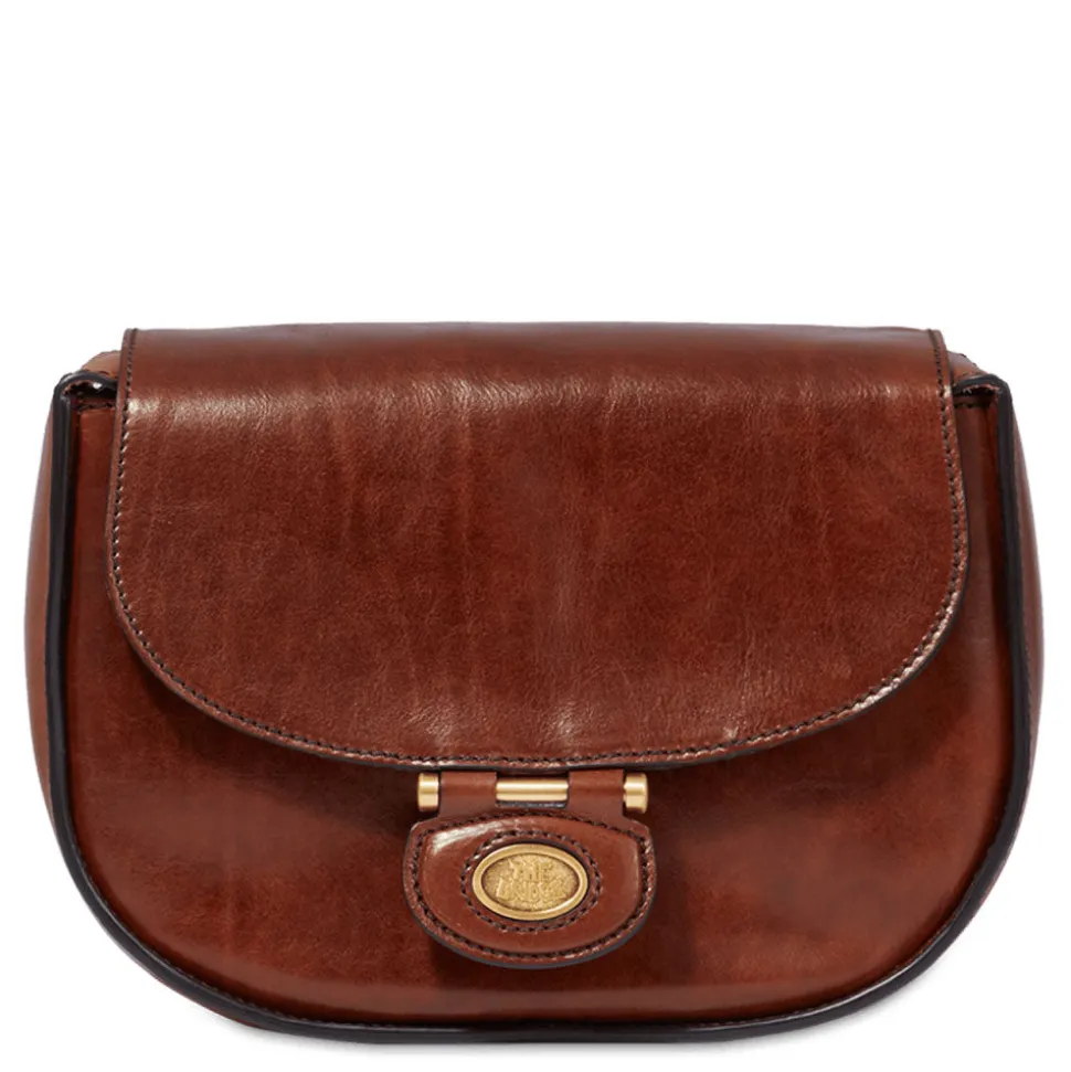 Borsa Donna a Tracolla Small THE BRIDGE linea Dora in Pelle Marrone