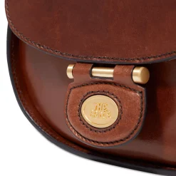 Borsa Donna a Tracolla Small THE BRIDGE linea Dora in Pelle Marrone