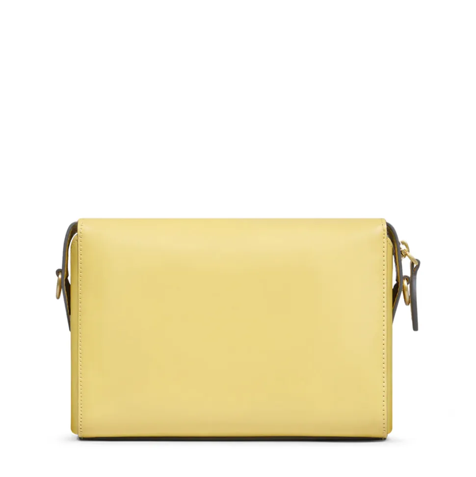 Borsa Donna a Tracolla THE BRIDGE linea Frida in Pelle Giallo Banana