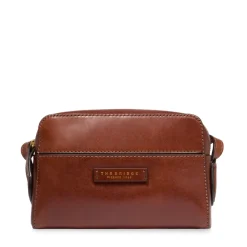 Borsa Donna a Tracolla THE BRIDGE linea Elettra in Pelle Marrone