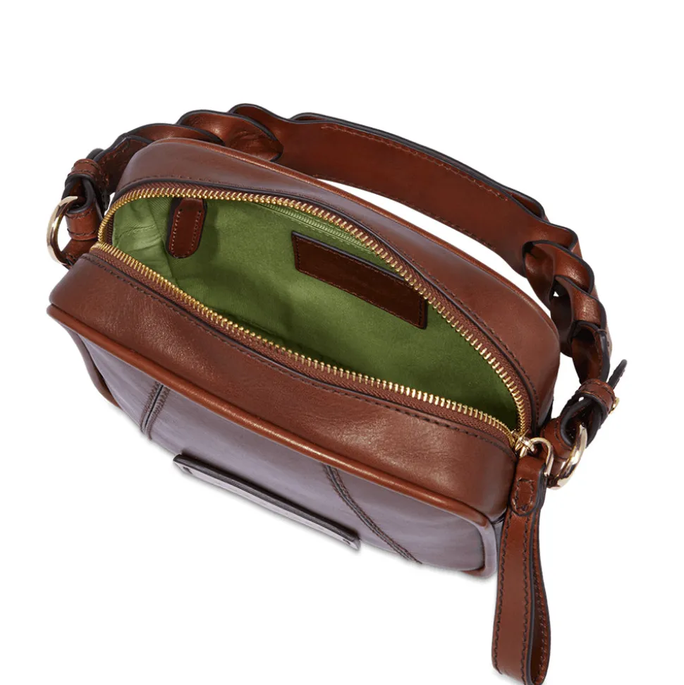 Borsa Donna a Tracolla THE BRIDGE linea Brigida in Pelle Marrone