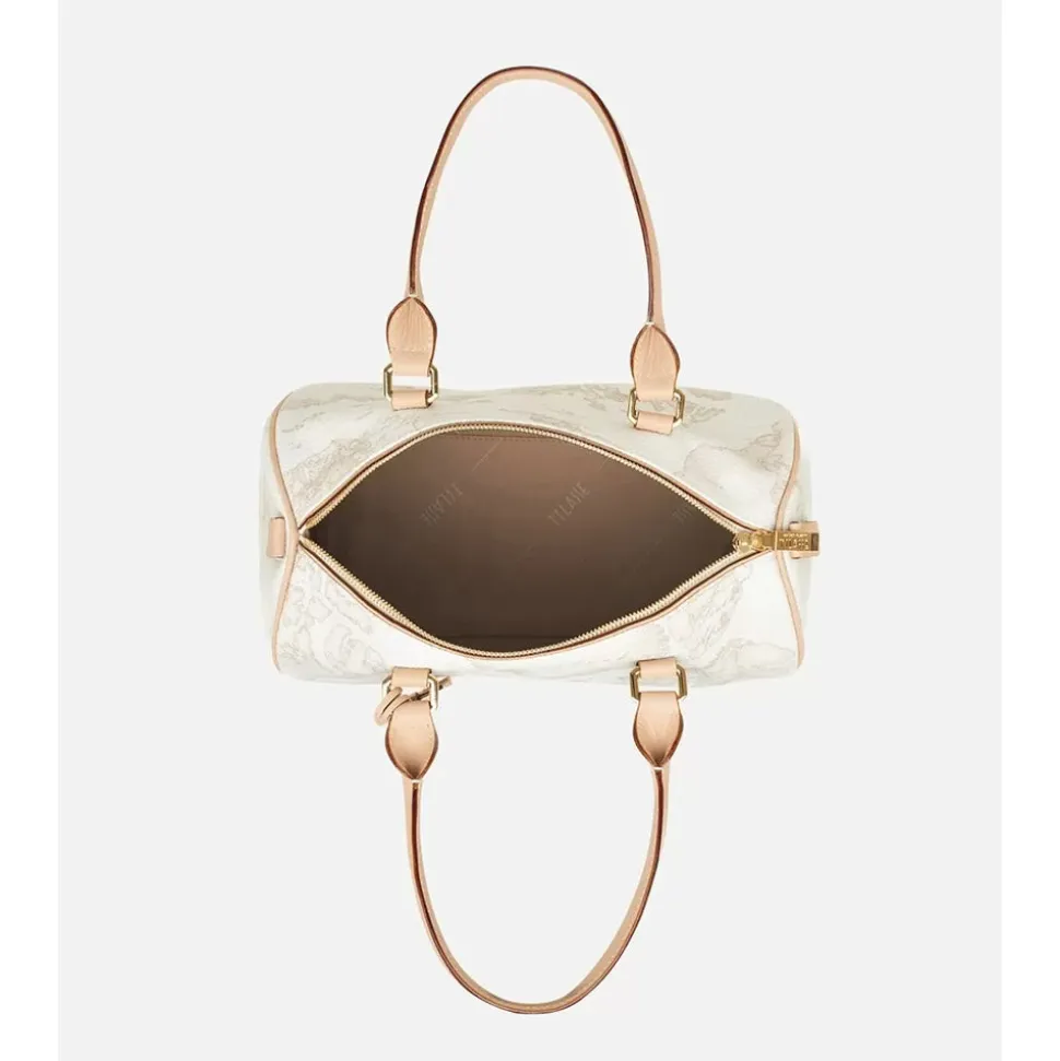 Borsa Donna Bauletto Medio 1A Classe Alviero Martini linea Geo White D080