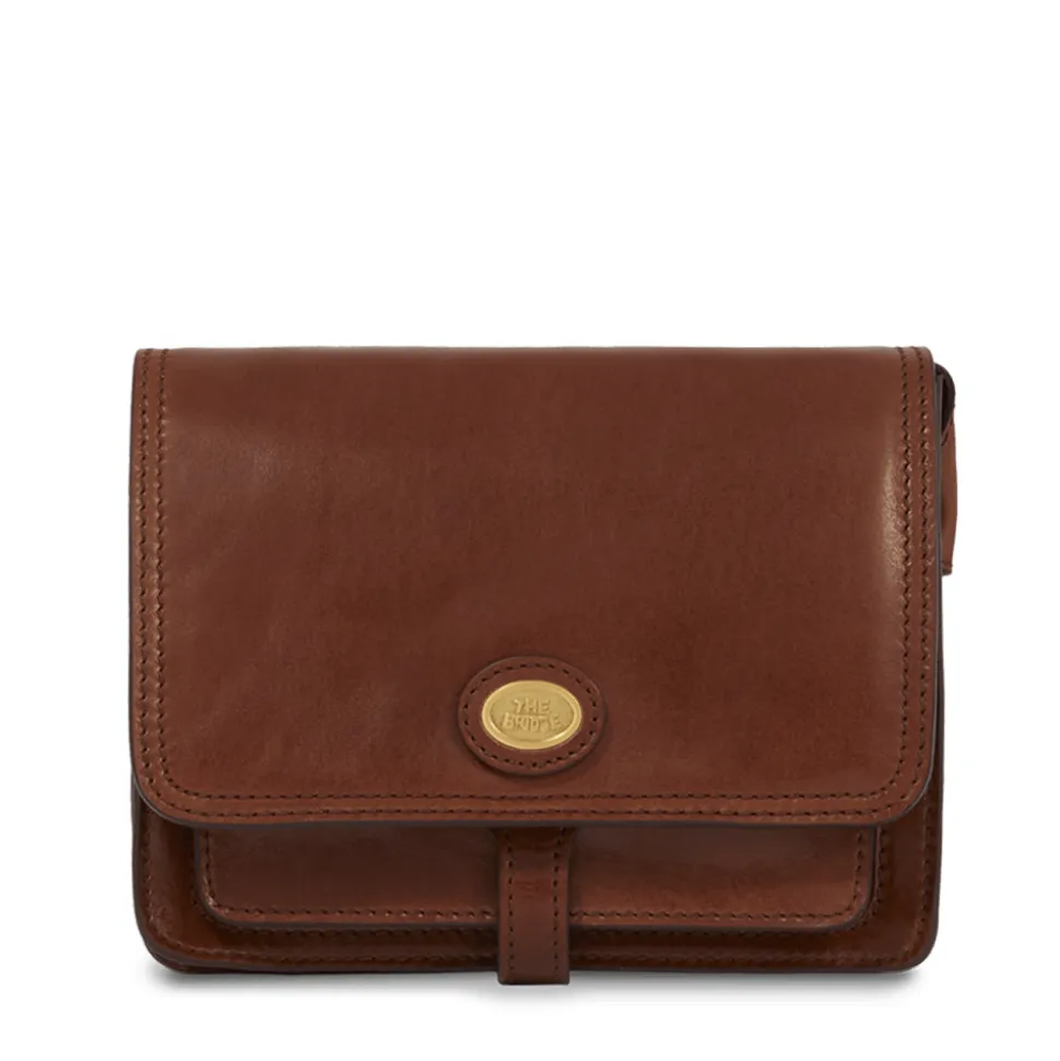Borsa Donna con Pattina a Tracolla The Bridge in Pelle Marrone linea Story