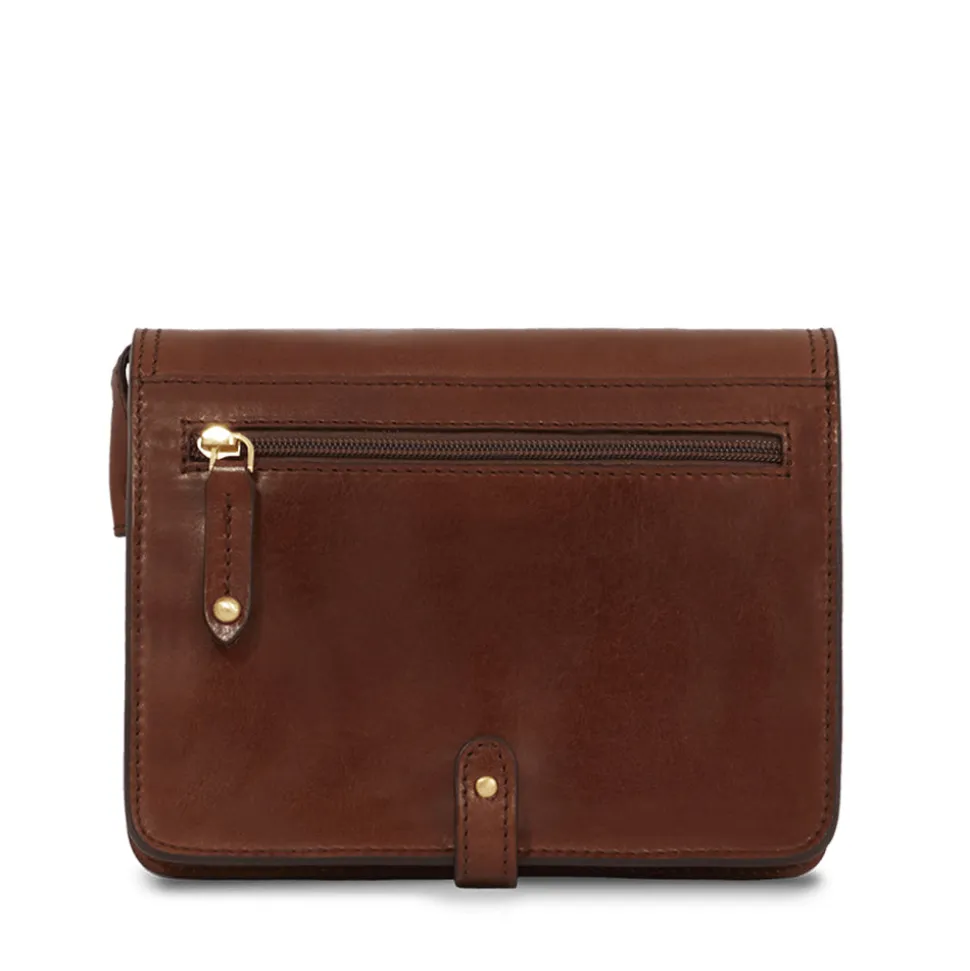 Borsa Donna con Pattina a Tracolla The Bridge in Pelle Marrone linea Story