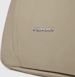 Borsa Donna da Lavoro PIQUADRO linea Circle in Pelle e Tessuto Beige - CA4021W92T