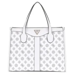 Borsa Donna GUESS a Mano con Tracolla Linea Silvana Colore White Logo