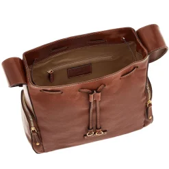 Borsa Donna Hobo THE BRIDGE linea Carlotta in Pelle Marrone