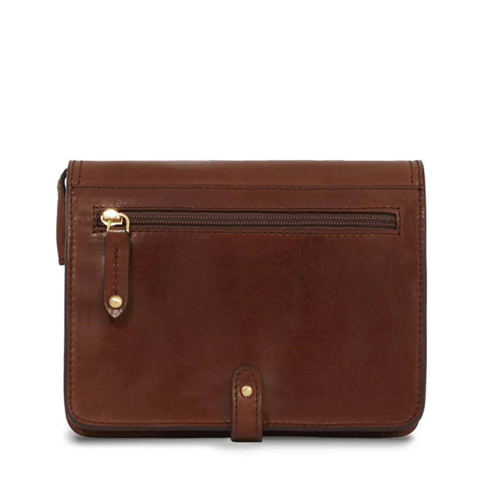 Borsa Donna Media con Pattina a Tracolla THE BRIDGE linea Story in Pelle Marrone