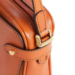 Borsa Donna Mini Bag a Tracolla THE BRIDGE linea Story in Pelle Arancione