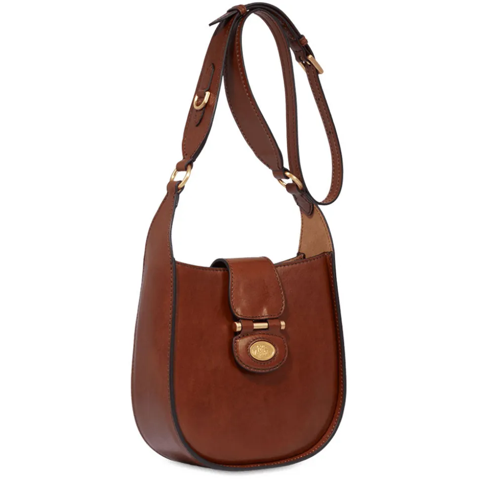Borsa Donna Secchiello a Tracolla THE BRIDGE linea Dora in Pelle Marrone