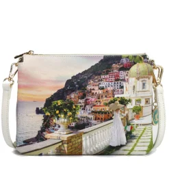 Borsa Donna Y NOT a Tracolla Tre Scomparti YES-399 Romantic Coast
