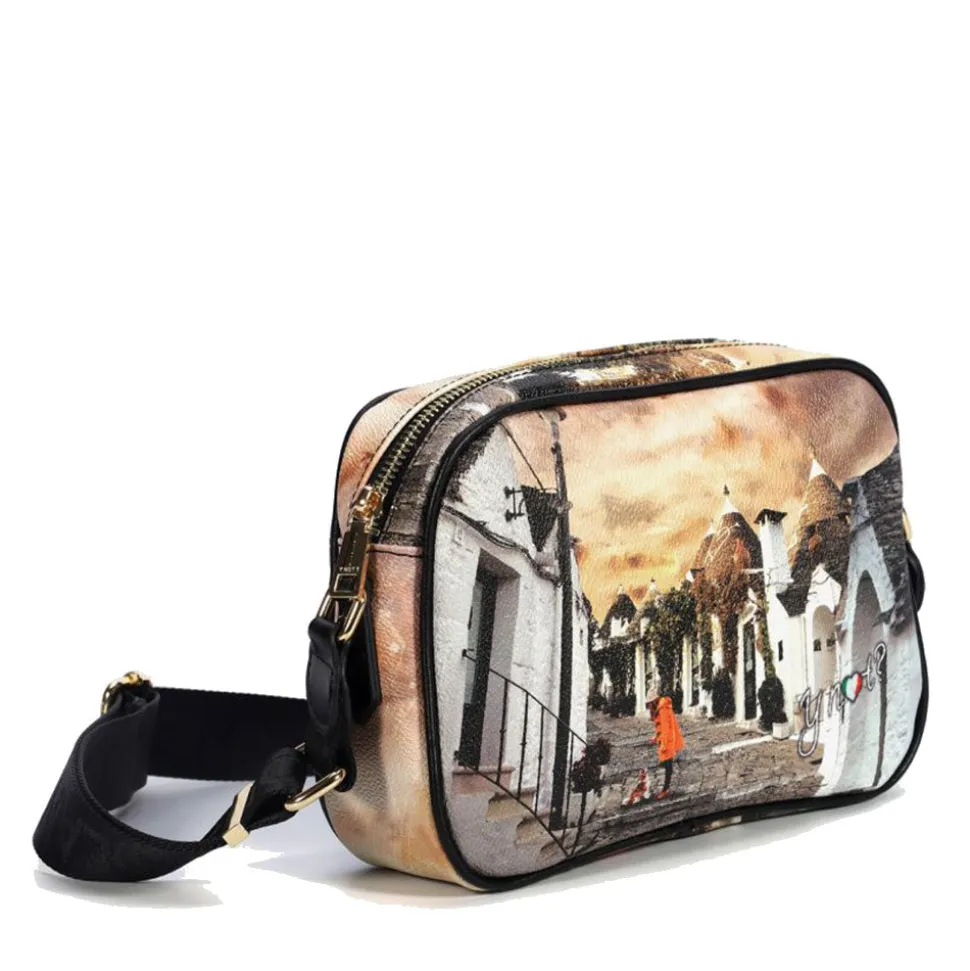 Borsa Donna Y NOT a Tracolla YES-310 Stampa Life in Trulli