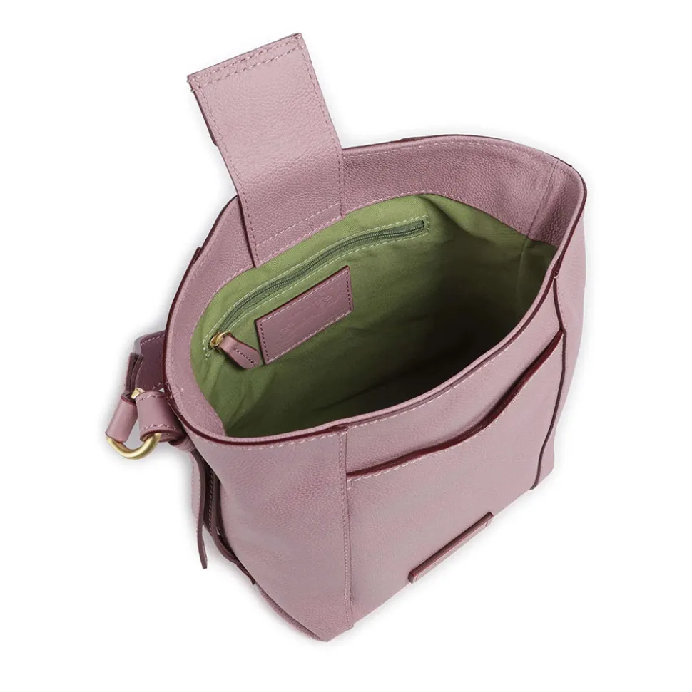 Borsa Secchiello a Mano THE BRIDGE linea Gemma in Pelle Blossom Pink