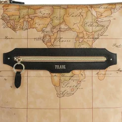 Borsa Sottospalla Doppia Portabilità 1A Classe Alviero Martini linea Social Fusion Geo Classic e Nero LC01