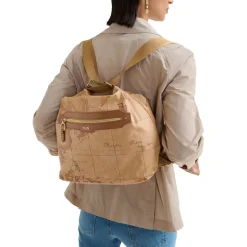 Borsa Sottospalla Doppia Portabilità 1A Classe Alviero Martini linea Social Fusion Geo Classic e Cuoio LC01