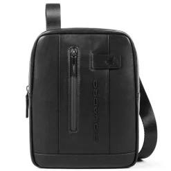 Borsello Organizzato Piquadro in Pelle Nera Porta iPad®10,5"/iPad 9,7" - CA1816UB00 Linea Urban