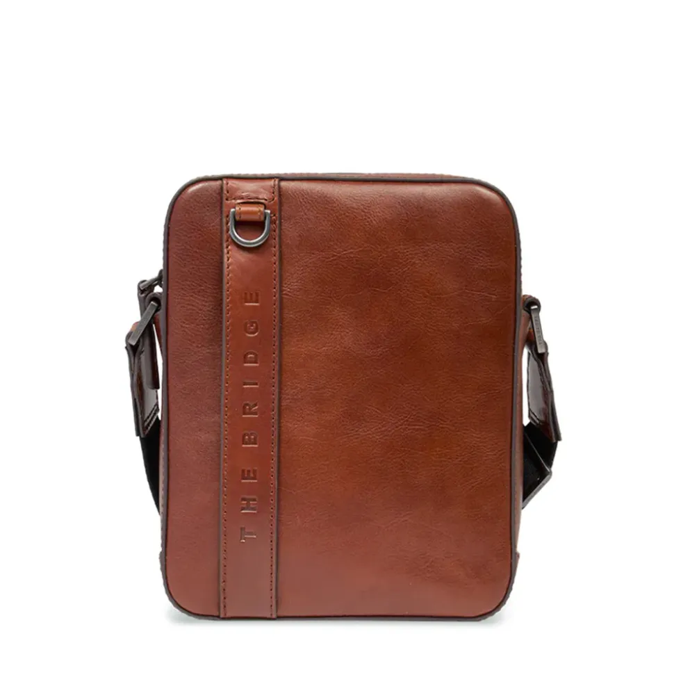 Borsello Small THE BRIDGE linea Giacomo in Pelle Marrone