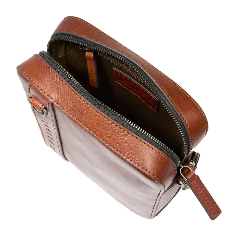 Borsello Small THE BRIDGE linea Giacomo in Pelle Marrone