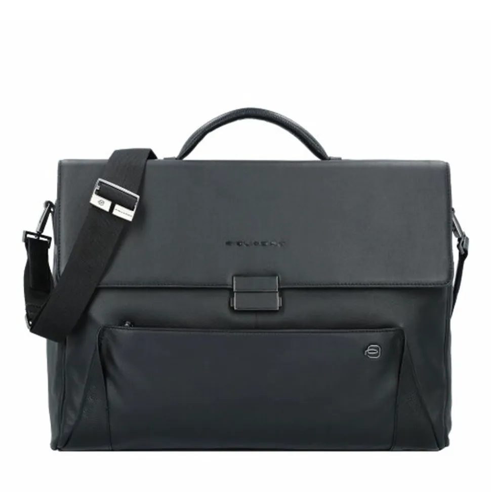 Cartella Porta PC 14" e Tablet PIQUADRO in Pelle Nera Linea Pan - CA4254S94