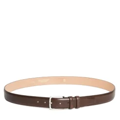 Cintura Uomo in Pelle Marrone 3,5cm - Made in Italy