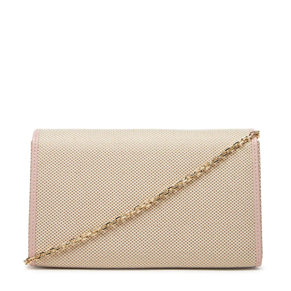 Clutch con Tracolla LOVE MOSCHINO in Canvas Rosa