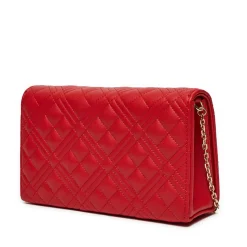 Clutch Donna con Tracolla LOVE MOSCHINO linea Smart Daily Quilted Rosso