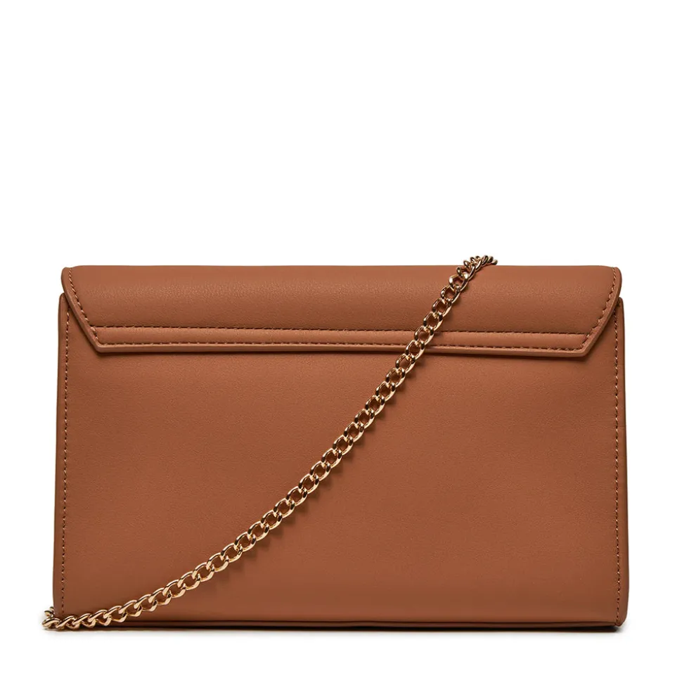 Clutch Donna con Tracolla LOVE MOSCHINO linea Smart Daily Maxi Lettering color Cammello