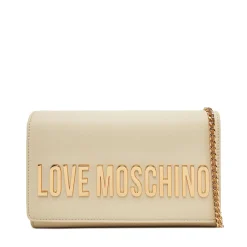 Clutch Donna con Tracolla LOVE MOSCHINO linea Smart Daily Bag Lettering Logo Avorio