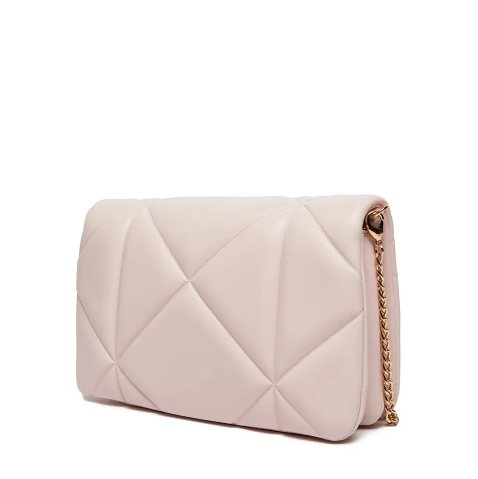 Clutch Trapuntata con Tracolla LOVE MOSCHINO linea Embossed Rosa Cipria