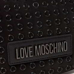 Hobo Bag a Mano LOVE MOSCHINO linea Glam Up Nera con Logo Canna di Fucile