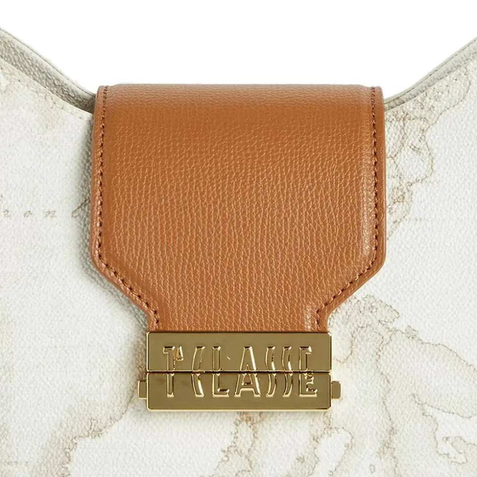 Hobo Bag con Tracolla 1A Classe Alviero Martini linea Gold Touch Geo White LC05
