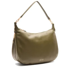 Hobo Bag Large con Tracolla LIU JO Better effetto Bottalato Army Green