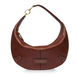 Hobo Bag Media THE BRIDGE linea Flavia in Pelle Marrone