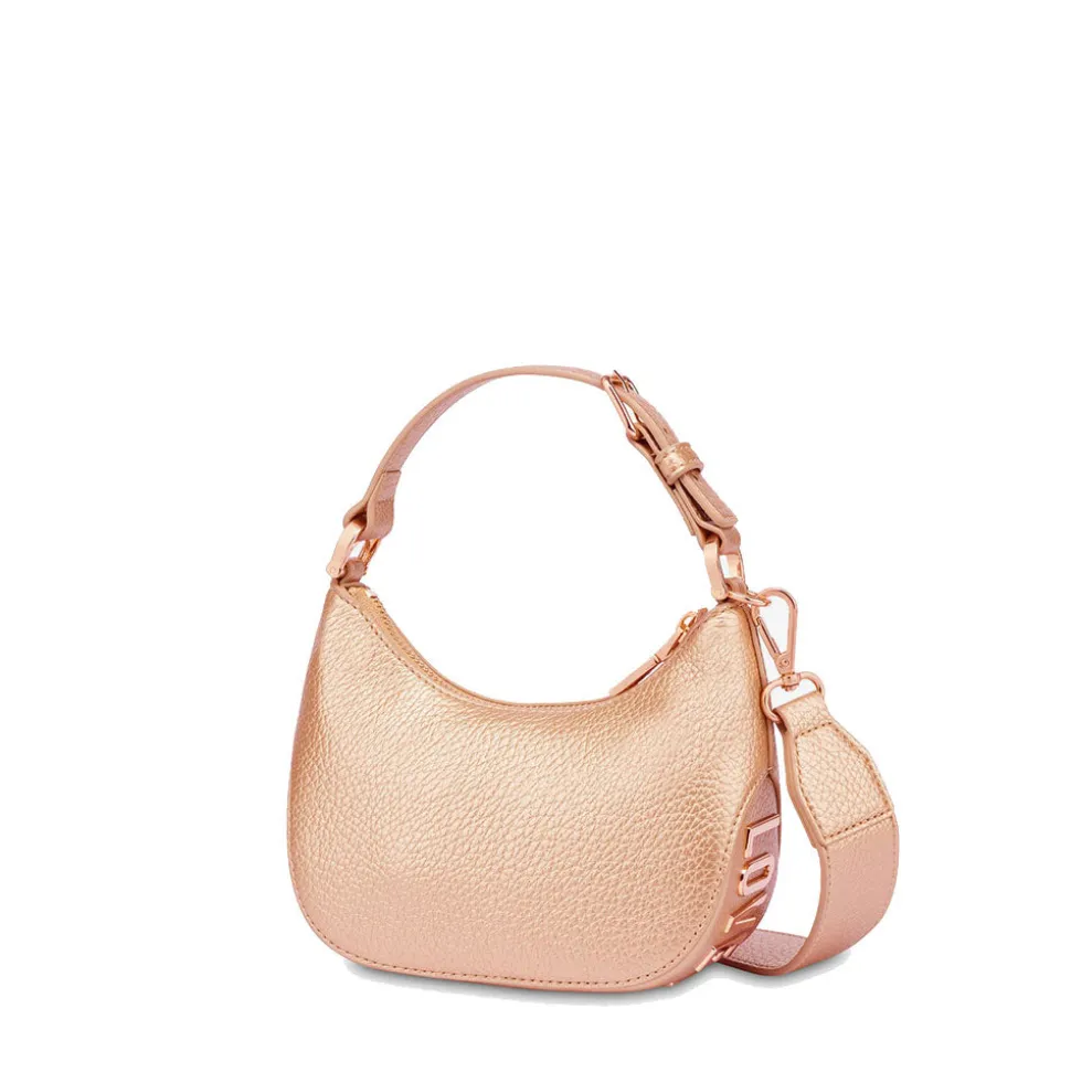 Hobo Bag Small LOVE MOSCHINO linea Giant Logo colore Rose Gold