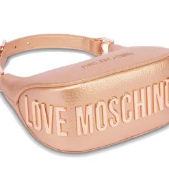 Hobo Bag Small LOVE MOSCHINO linea Giant Logo colore Rose Gold