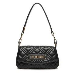 Hobo Bag Trapuntata LOVE MOSCHINO linea Lettering Logo colore Nero