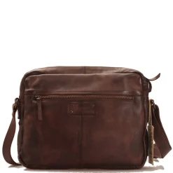 Messenger Uomo con Zip GIANNI CONTI in Pelle Marrone