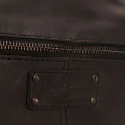 Messenger Uomo con Zip GIANNI CONTI in Pelle Nera