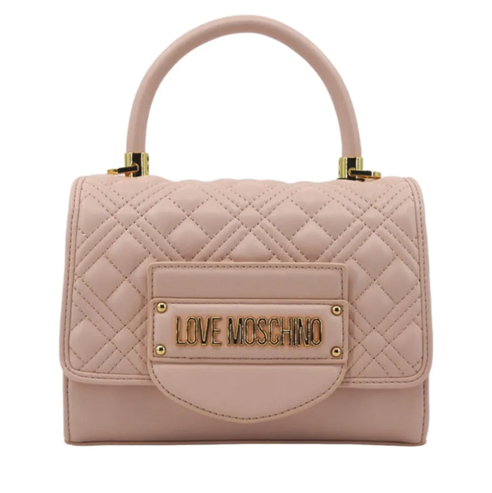 Mini Borsa a Mano LOVE MOSCHINO linea Quilted Tab color Cipria