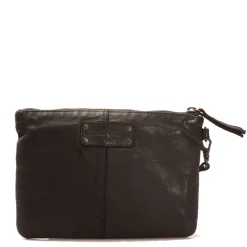 Pochette da Polso GIANNI CONTI linea Vintage in Pelle Nera