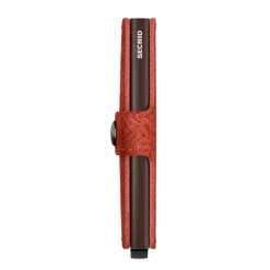Porta Carte con Clip SECRID linea Vintage in Pelle Orange con RFID