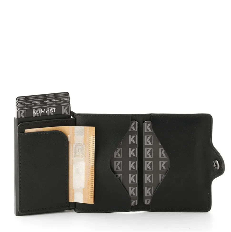Portacarte KOMPAT linea Kompat S con RFID Colore Nero Carbon