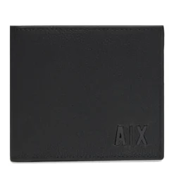 Portafoglio con Portamonete ARMANI EXCHANGE in Pelle Nera
