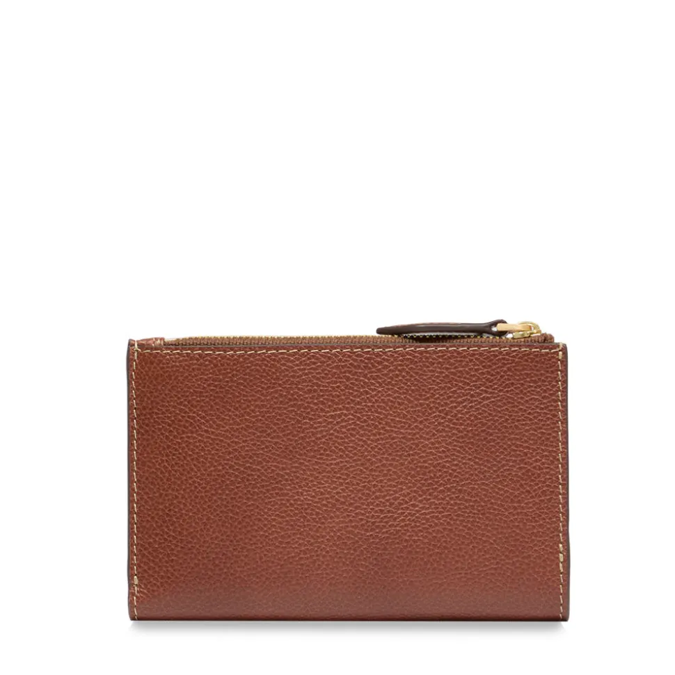 Portafoglio Donna con Bottone THE BRIDGE linea Gemma in Pelle Marrone