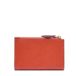 Portafoglio Donna con Bottone THE BRIDGE linea Gemma in Pelle Arancio Bruciato