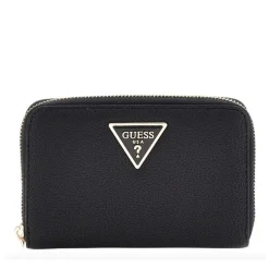 Portafoglio Donna GUESS Chiuso con Zip Linea Laurel Colore Nero Misura Media - BG8500140