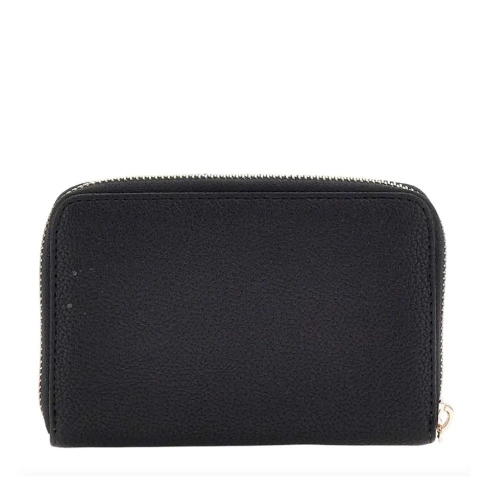 Portafoglio Donna GUESS Chiuso con Zip Linea Laurel Colore Nero Misura Media - BG8500140