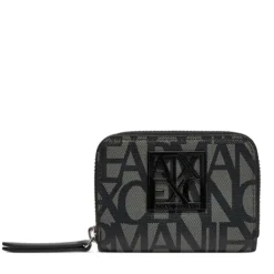 Portafoglio Donna Piccolo Zip Around ARMANI EXCHANGE colore Beige - Black