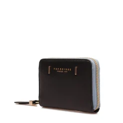 Portafoglio Donna Piccolo Zip Around THE BRIDGE linea Chiara in Pelle Nera