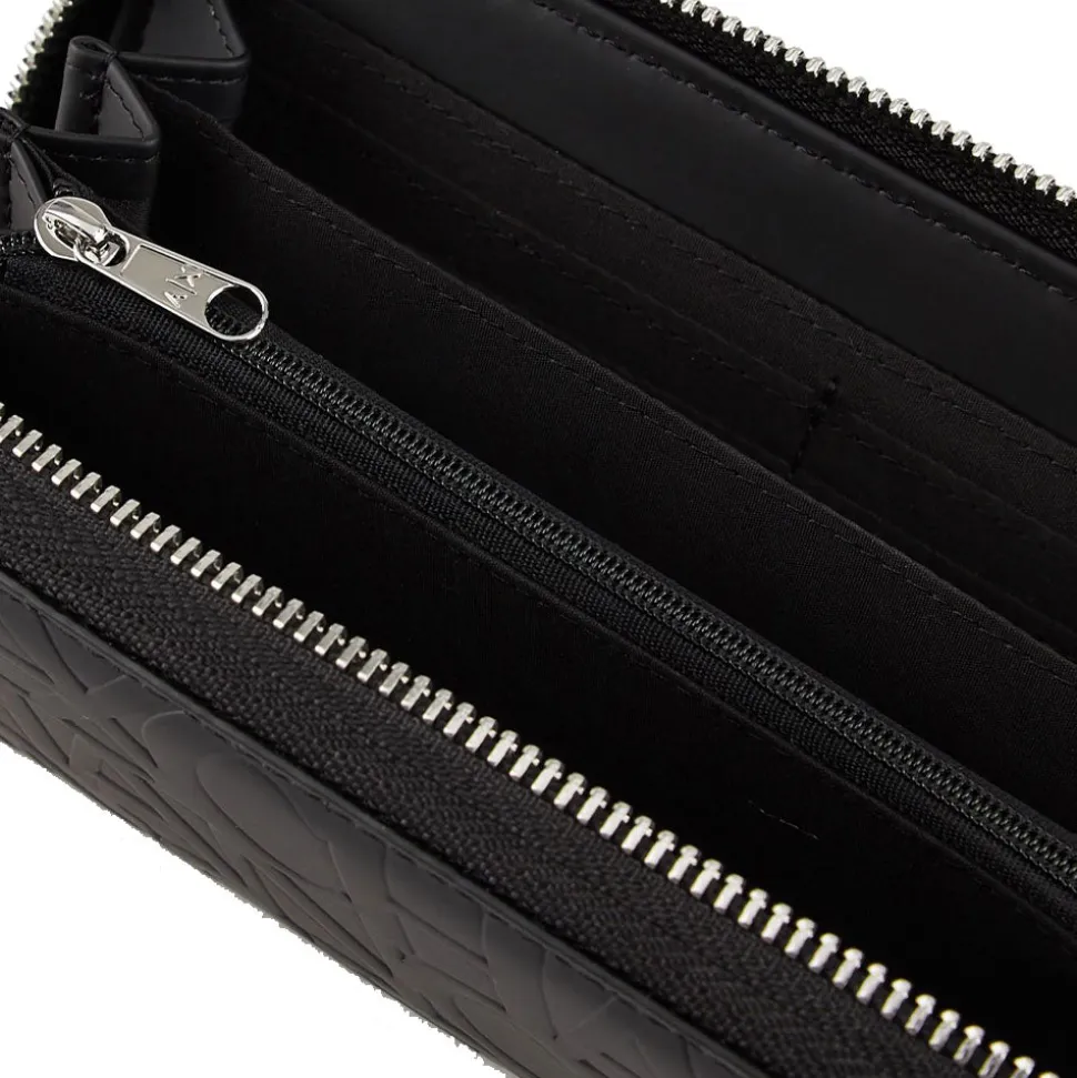 Portafoglio Donna Zip Around ARMANI EXCHANGE colore Nero